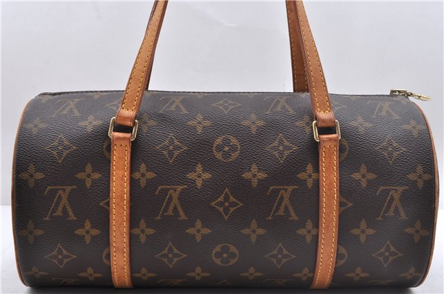 Authentic Louis Vuitton Monogram Papillon 30 Hand Bag M51385 LV 2923D