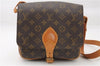 Authentic Louis Vuitton Monogram Cartouchiere MM M51253 Shoulder Cross Bag 2923F