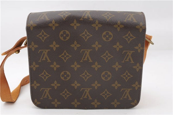 Authentic Louis Vuitton Monogram Cartouchiere MM M51253 Shoulder Cross Bag 2923F