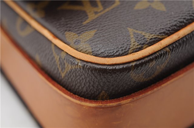 Authentic Louis Vuitton Monogram Cartouchiere MM M51253 Shoulder Cross Bag 2923F
