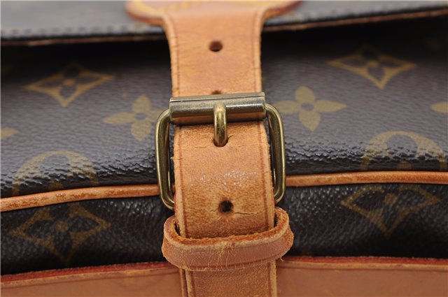 Authentic Louis Vuitton Monogram Cartouchiere MM M51253 Shoulder Cross Bag 2923F