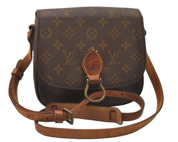 Auth Louis Vuitton Monogram Saint Cloud MM Shoulder Cross Bag Old Model LV 2923I