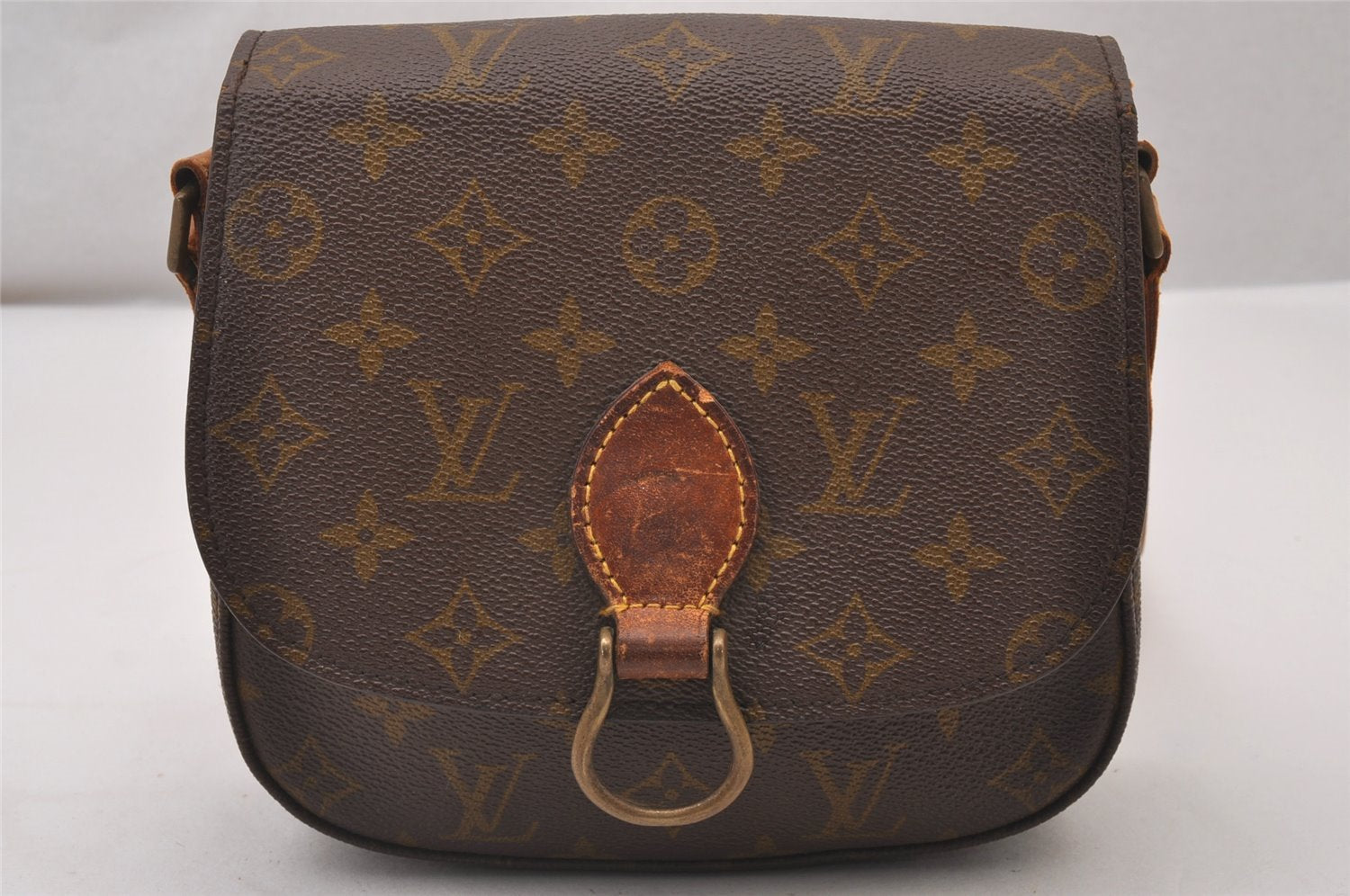 Auth Louis Vuitton Monogram Saint Cloud MM Shoulder Cross Bag Old Model LV 2923I