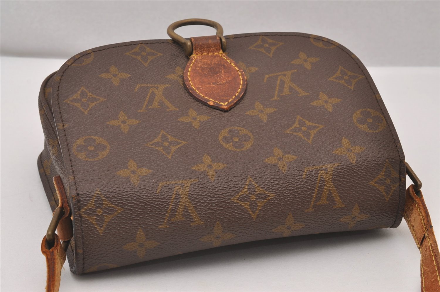 Auth Louis Vuitton Monogram Saint Cloud MM Shoulder Cross Bag Old Model LV 2923I