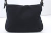 Authentic FENDI Mamma Baguette Shoulder Hand Bag Canvas Navy Blue 2924D