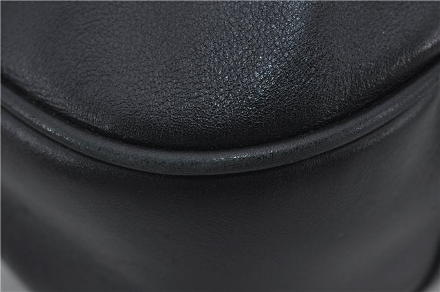 Authentic GUCCI Bamboo Vintage 2Way Shoulder Tote Bag Leather Black Junk 2924E