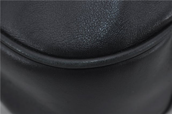 Authentic GUCCI Bamboo Vintage 2Way Shoulder Tote Bag Leather Black Junk 2924E