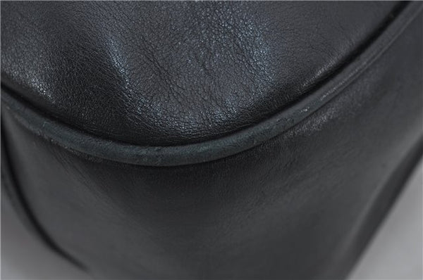 Authentic GUCCI Bamboo Vintage 2Way Shoulder Tote Bag Leather Black Junk 2924E