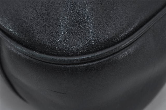 Authentic GUCCI Bamboo Vintage 2Way Shoulder Tote Bag Leather Black Junk 2924E