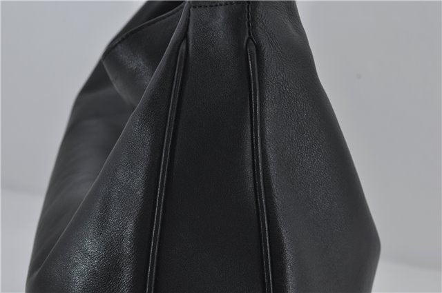 Authentic GUCCI Bamboo Vintage 2Way Shoulder Tote Bag Leather Black Junk 2924E