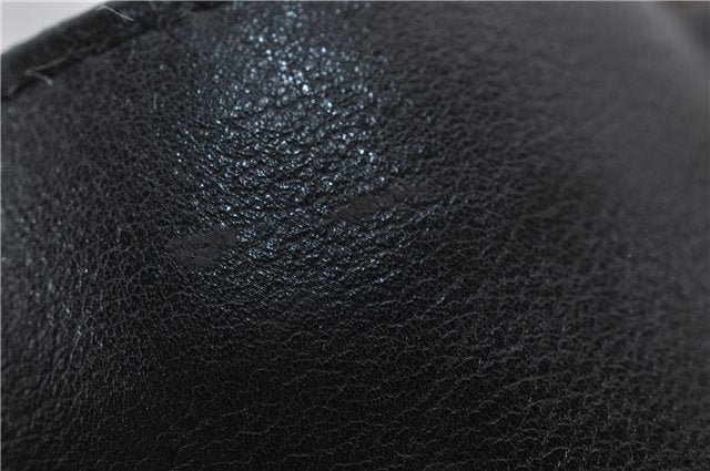 Authentic GUCCI Bamboo Vintage 2Way Shoulder Tote Bag Leather Black Junk 2924E