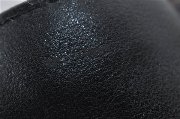 Authentic GUCCI Bamboo Vintage 2Way Shoulder Tote Bag Leather Black Junk 2924E