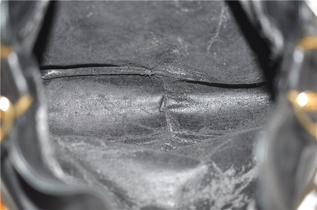 Authentic GUCCI Bamboo Vintage 2Way Shoulder Tote Bag Leather Black Junk 2924E