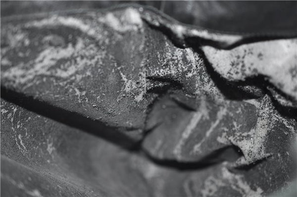 Authentic GUCCI Bamboo Vintage 2Way Shoulder Tote Bag Leather Black Junk 2924E