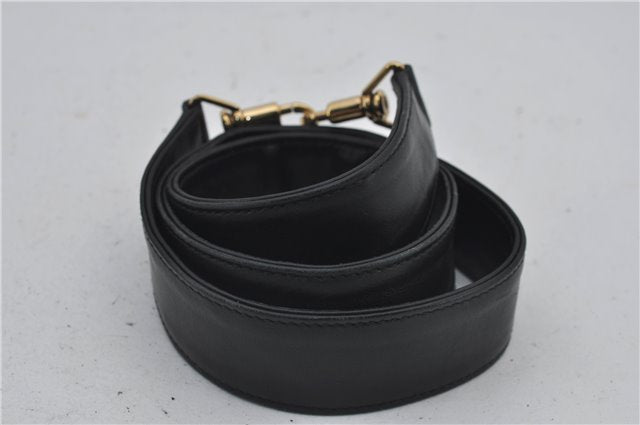 Authentic GUCCI Bamboo Vintage 2Way Shoulder Tote Bag Leather Black Junk 2924E