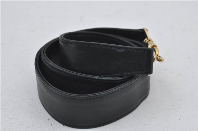 Authentic GUCCI Bamboo Vintage 2Way Shoulder Tote Bag Leather Black Junk 2924E