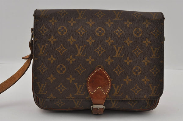 Auth Louis Vuitton Monogram Cartouchiere GM Shoulder Bag Old Model Junk 2924I