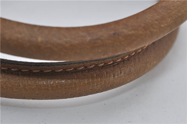 Authentic GUCCI Vintage Shoulder Tote Bag Purse GG PVC Leather Brown 2925E