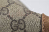 Authentic GUCCI Vintage Shoulder Tote Bag Purse GG PVC Leather Brown 2925E