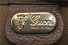Authentic GUCCI Vintage Shoulder Tote Bag Purse GG PVC Leather Brown 2925E