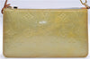 Authentic Louis Vuitton Vernis Lexington Hand Bag Pouch Yellow M91056 LV 2927E