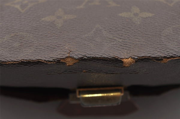 Authentic Louis Vuitton Monogram Poche Plate Documents Case M53522 LV 2927I