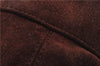 Authentic CHANEL Suede Leather Logo Shoulder Tote Bag Brown CC 2928D