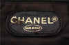 Authentic CHANEL Suede Leather Logo Shoulder Tote Bag Brown CC 2928D