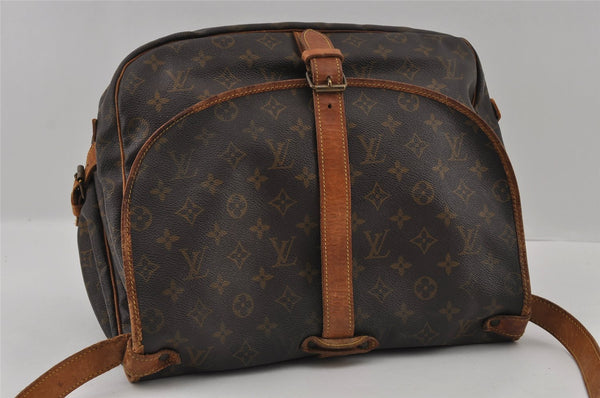 Authentic Louis Vuitton Monogram Saumur 35 Shoulder Cross Bag M42254 Junk 2928I