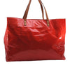 Authentic Louis Vuitton Vernis Reade GM Hand Bag Red M91084 LV 2929E