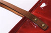 Authentic Louis Vuitton Vernis Reade GM Hand Bag Red M91084 LV 2929E