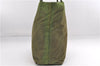Authentic PRADA Vintage Nylon Tessuto City Shoulder Tote Bag B4681 Green 2930E