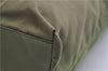 Authentic PRADA Vintage Nylon Tessuto City Shoulder Tote Bag B4681 Green 2930E