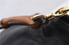 Authentic GUCCI Bamboo 2Way Shoulder Hand Bag Purse Leather Black Junk 2931E