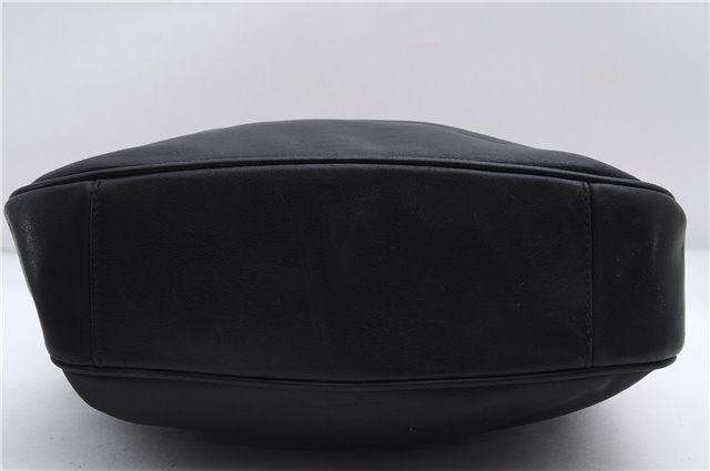 Authentic GUCCI Bamboo 2Way Shoulder Hand Bag Purse Leather Black Junk 2931E