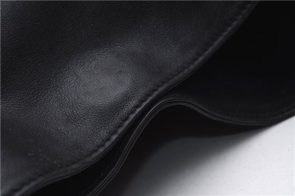 Authentic GUCCI Bamboo 2Way Shoulder Hand Bag Purse Leather Black Junk 2931E