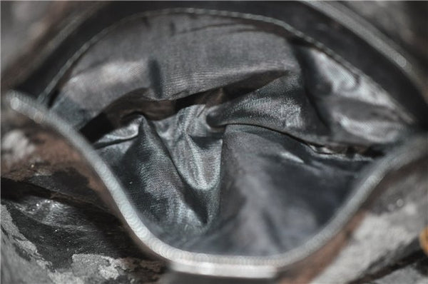 Authentic GUCCI Bamboo 2Way Shoulder Hand Bag Purse Leather Black Junk 2931E