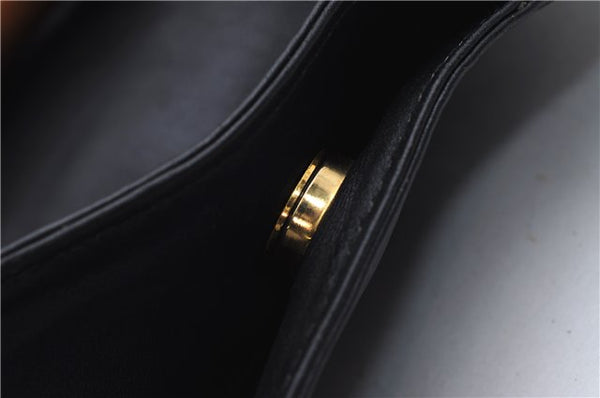 Authentic GUCCI Bamboo 2Way Shoulder Hand Bag Purse Leather Black Junk 2931E