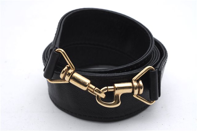 Authentic GUCCI Bamboo 2Way Shoulder Hand Bag Purse Leather Black Junk 2931E