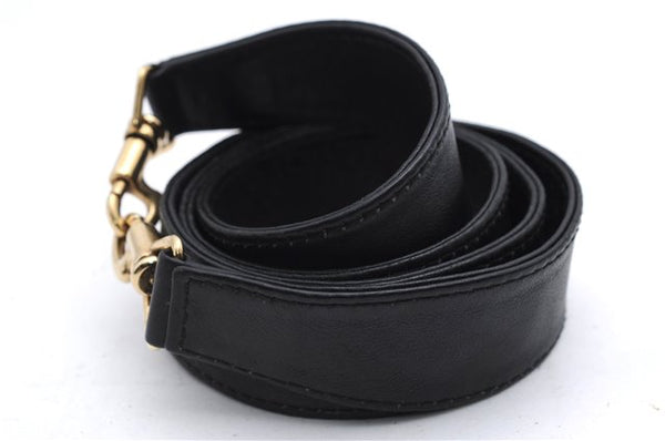 Authentic GUCCI Bamboo 2Way Shoulder Hand Bag Purse Leather Black Junk 2931E