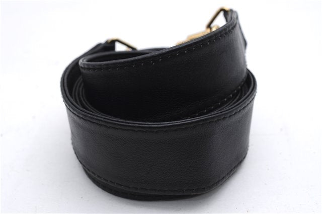 Authentic GUCCI Bamboo 2Way Shoulder Hand Bag Purse Leather Black Junk 2931E