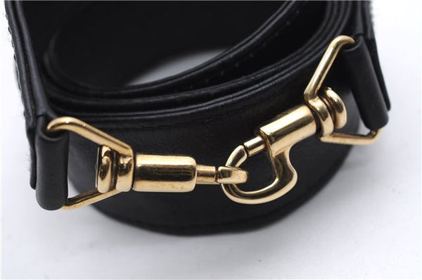 Authentic GUCCI Bamboo 2Way Shoulder Hand Bag Purse Leather Black Junk 2931E