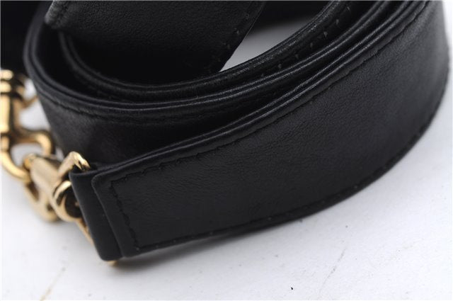 Authentic GUCCI Bamboo 2Way Shoulder Hand Bag Purse Leather Black Junk 2931E