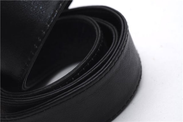 Authentic GUCCI Bamboo 2Way Shoulder Hand Bag Purse Leather Black Junk 2931E