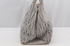 Authentic MIU MIU Matelasse Leather 2Way Shoulder Hand Bag RN1047 Gray 2931I