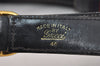 Authentic GUCCI Sherry Line Vintage Shoulder Bag Purse Leather Navy Blue 2932I
