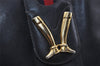 Authentic GUCCI Sherry Line Vintage Shoulder Bag Purse Leather Navy Blue 2932I
