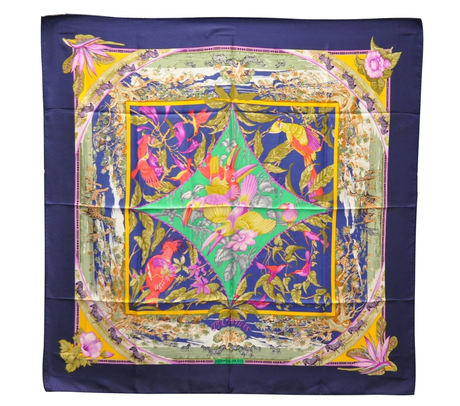 Authentic HERMES Carre 90 Scarf 