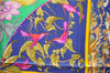 Authentic HERMES Carre 90 Scarf "TROPIQUES" Silk Navy Blue 2933D