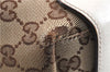 Authentic GUCCI Shoulder Tote Bag GG Canvas Leather 162900 Brown White 2933E